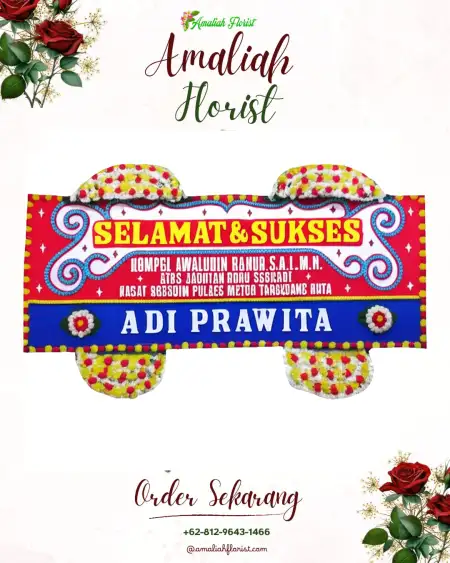 Papan Bunga Ucapan Selamat Nyamplungan